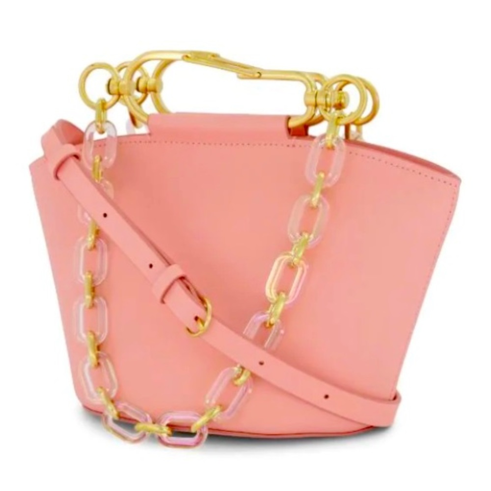 Zac Posen mini bucket peach handbag/NEW and FABULOUS